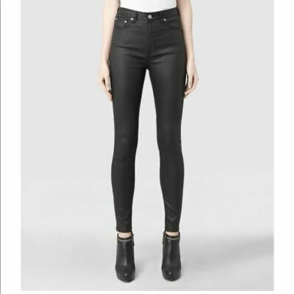 All Saints Denim - 🏴☠️ AllSAINTS Stilt Fit Coated Skinny Jeans